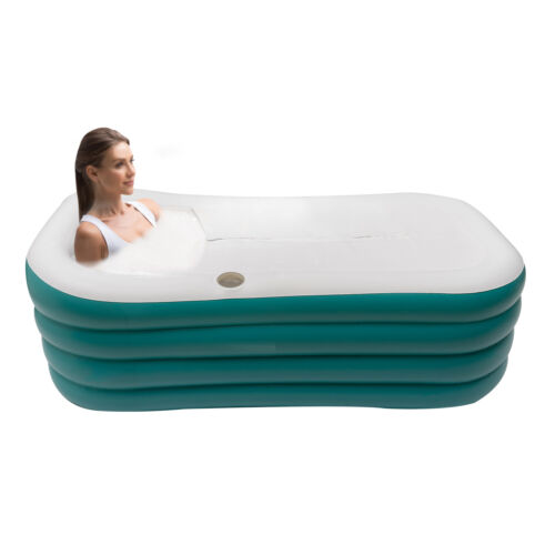 Foldable Bathtub Adult Large Shower Soaking Folding Water Spa Bath Tub Portable - Picture 5 of 20