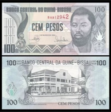 GUINEA BISSAU 100 Pesos, 1990, P-11, UNC World Currency