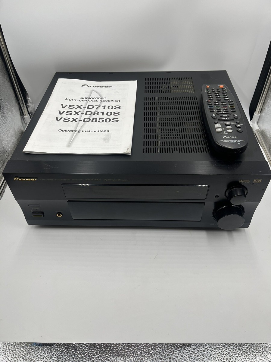 Pioneer VSX D810S 7.1 Channel 100 Watt Receiver W/ Remote Bundle