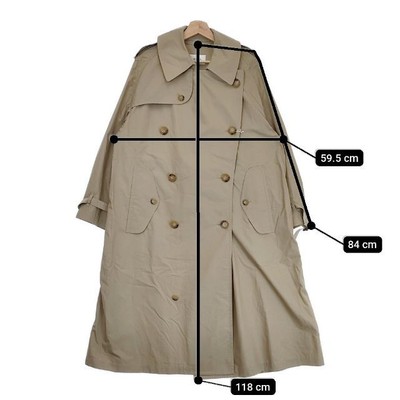nestrobe SUPIMA COTTON TRENCH COAT BEIGE