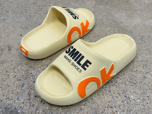 Slides for Men - Core Black/white khaki Joj shoes top quality Eva - Picture 7 of 15
