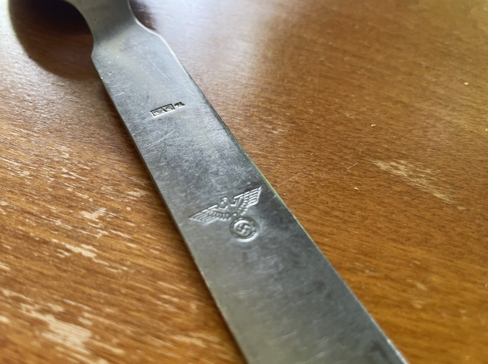 WW2 German Steel Field Cutlery Spoon GAG 41 Vintage Period