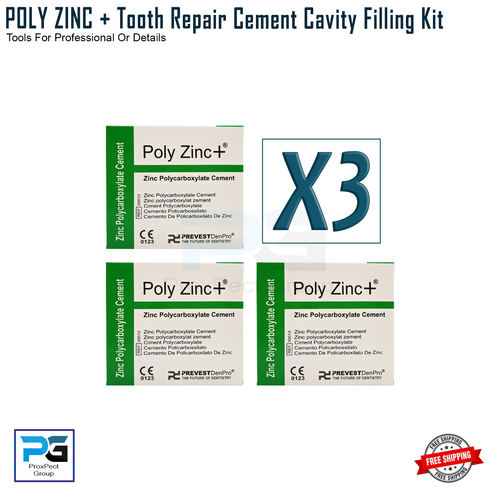Poly Zinc+™ Dental Cement Filling Cavity Filling Strong Teeth Tooth Repair fix
