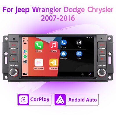 Autoradio Jeep Wrangler Dodge SWC AirPlay Android Auto BT FM/AM AHD CarPlay DAB