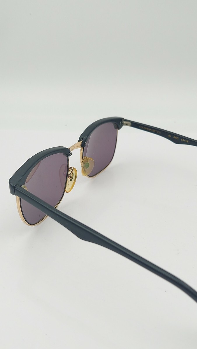 Vintage Colors In Optics Sanford Hutton Black Gold Oval  display picture 2
