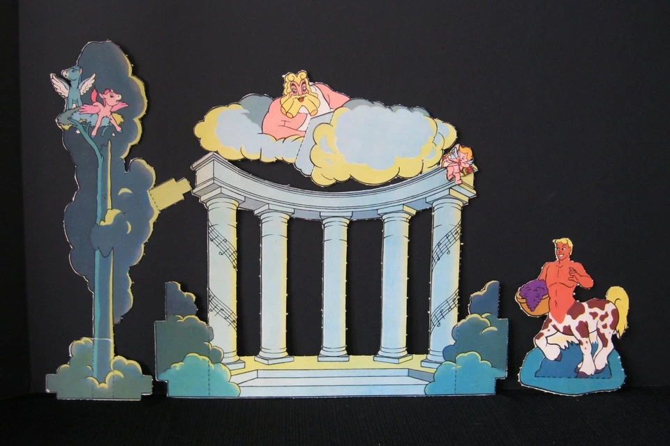 Raro juego de LIBRO RECORTADO DISNEY FANTASIA de WHITMAN NO. 950 con girasol Foto 4 de 4