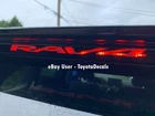 FITS Toyota RAV4 3rd Brake Light Decal - 2018 2019 2020 2021 2022 2023 2024 2025
