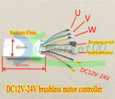 ONE brushless motor controller High Power Driver DC12V-24V 500W 30A #D8