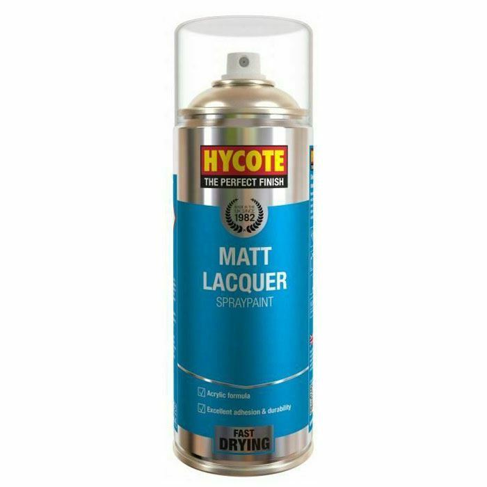 Hycote Clear Matt Lacquer Spray Paint Aerosol All Purpose Fast Drying 400ml