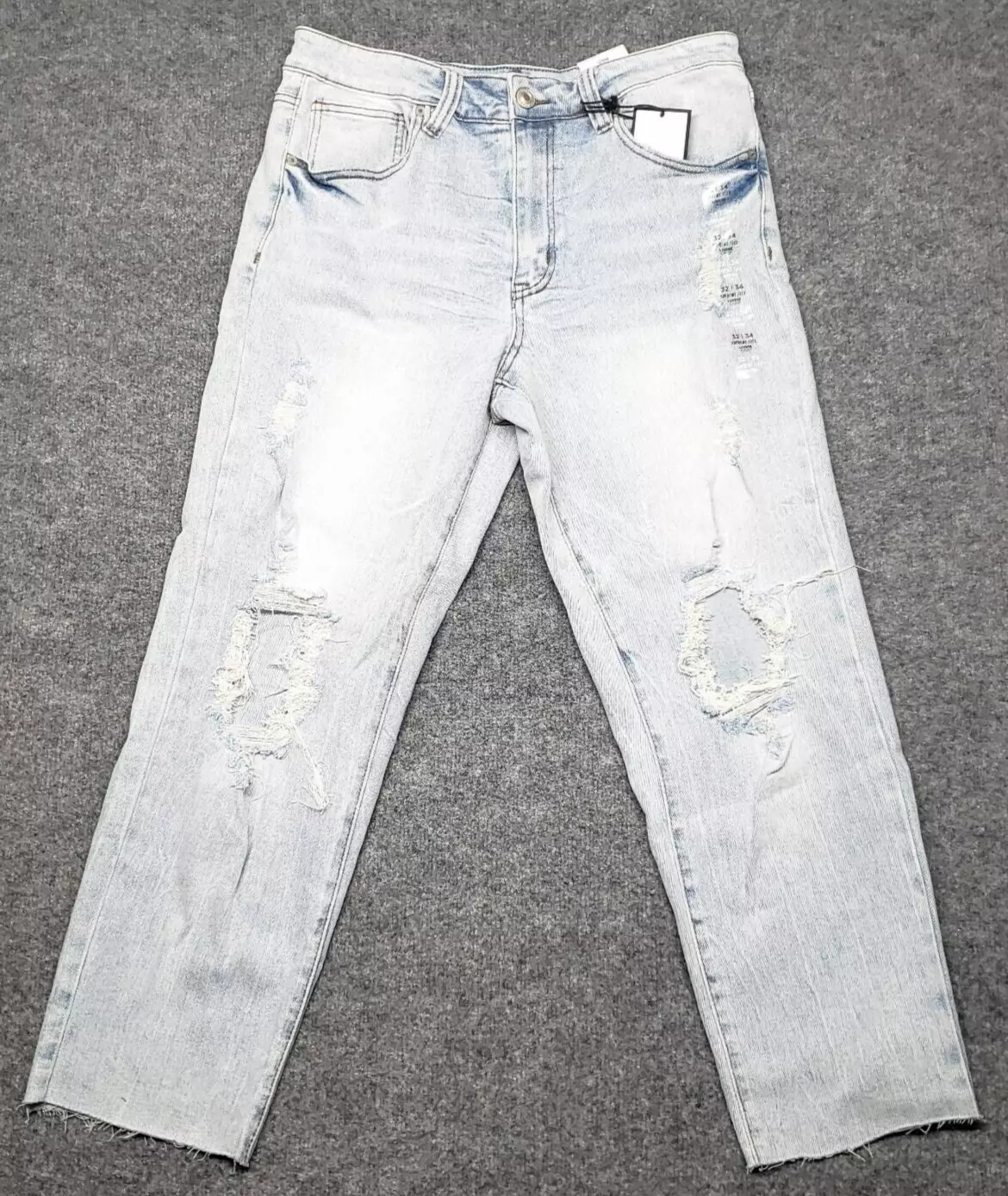 Jean homme Rue21 32X34 bleu denim coupe ample suprême flex stretch vieilli neuf