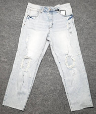 Rue21 Jeans Mens 32X34 (32X26.5) Blue Denim Loose Crop Supreme Flex Stretch New