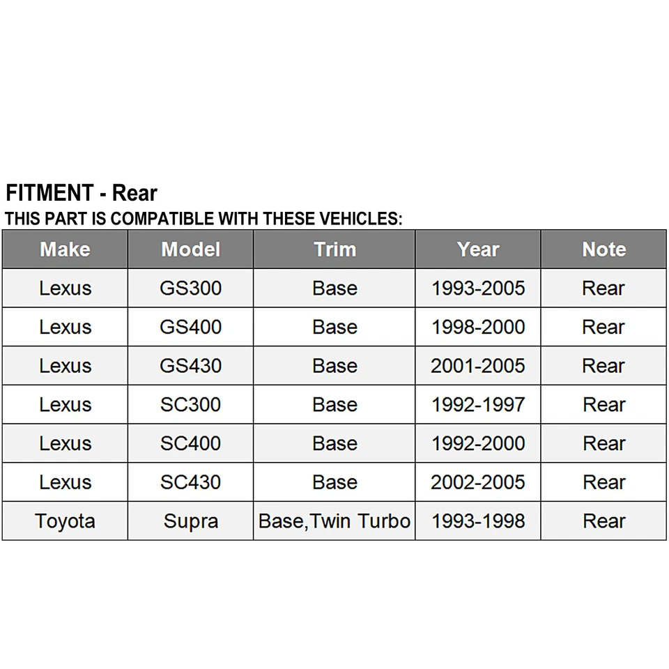 Eje trasero izquierdo y derecho CV para Lexus GS300 GS400 GS430 SC300 SC400 SC430 Foto 2 de 4