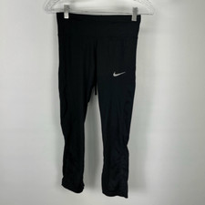 Nike Power Sprinter Running Capri Crop Leggings Womens Small 884014 010