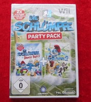 Party Pack, Die SchlüMpfe 2 + Dance Party, Nintendo Wii Spiel, Neu, Deutsche Ver