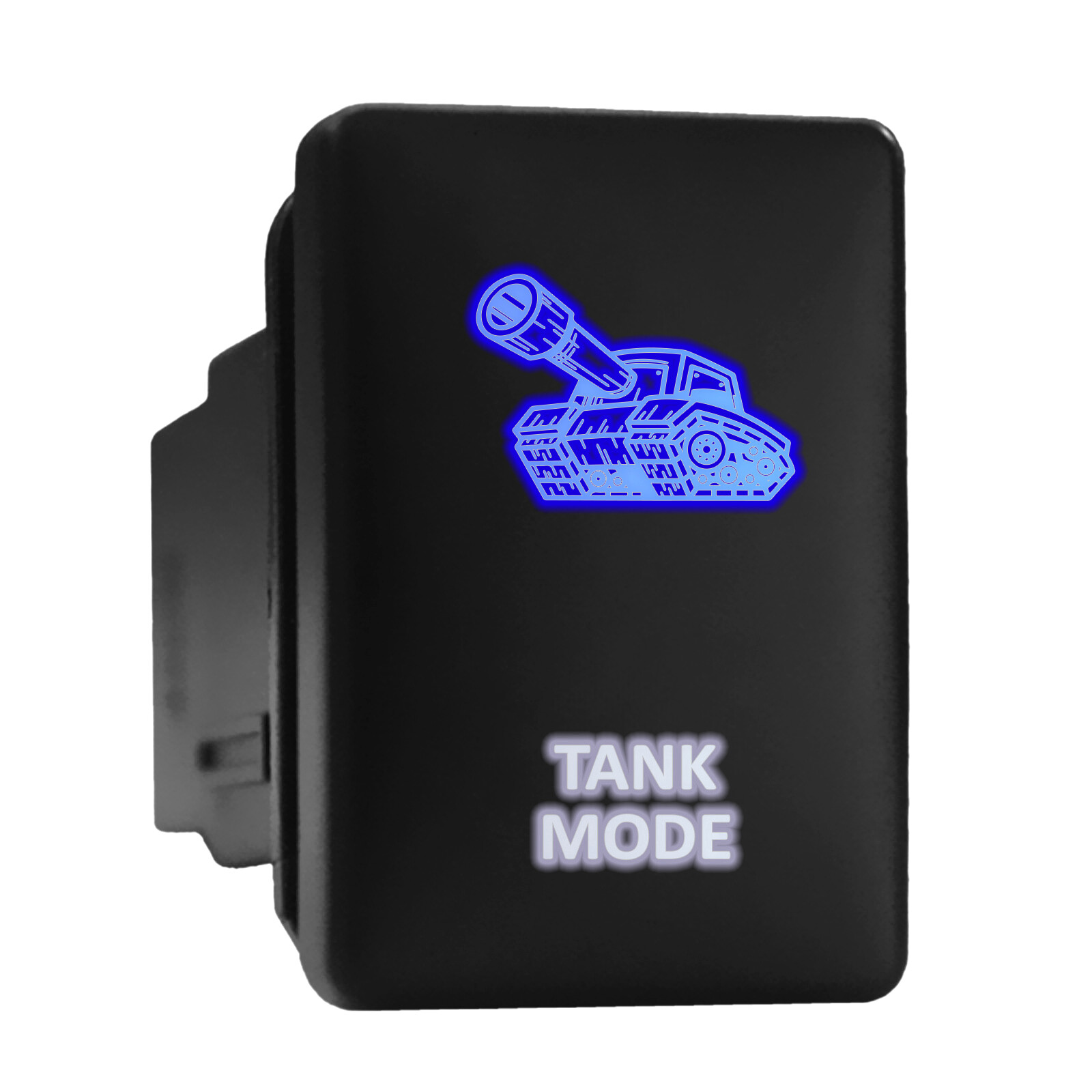 Blue/White LED Backlit Short Push Button 1.28x0.87 for Toyota Models  