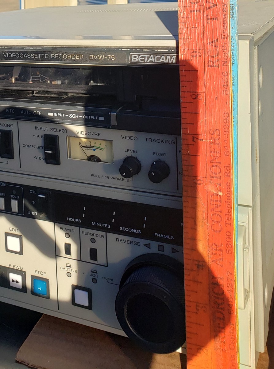 SONY ベータカムSP デジタルビデオレコーダー BVW-75 Sony BVW-75 Betacam SP Videocassette Recorder Vintage | eBay