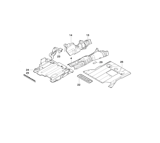 BMW Genuine Underfloor Exhaust Connector Support Replacement Spare 