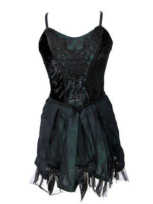green gothic dress