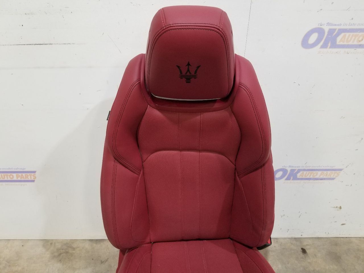 22 2022 MASERATI LEVANTE SEAT ASSEMBLY FRONT RIGHT PASSENGER RED BLACK 