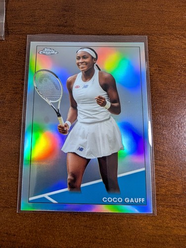 Coco Gauff [Refractor] #100 2021 Topps Chrome card