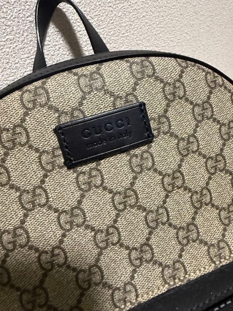 GUCCI Mini Backpack Gray Used Versatile Classic S… - image 2