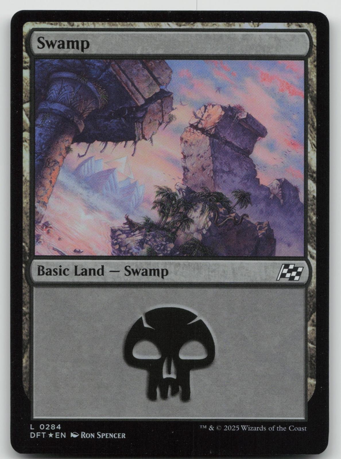 Swamp (0284) 284 Land Aetherdrift Magic: The Gathering Foil NM
