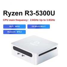 Mini PC AMD Ren5000 5300U Processor CPU Windows 10/11 2.7GHz Up to 3.7GHz DDR4