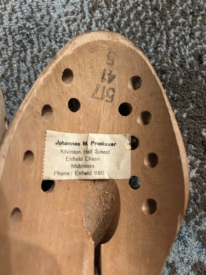 Maca masculina vintage de madeira maciça Stiller Berlin própria Johannes Max Proskauer - Imagem 2 de 4