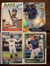 Junior Caminero 4 Card LOT! Heritage All Stars / Stars Of MLB - Tampa Bay Rays