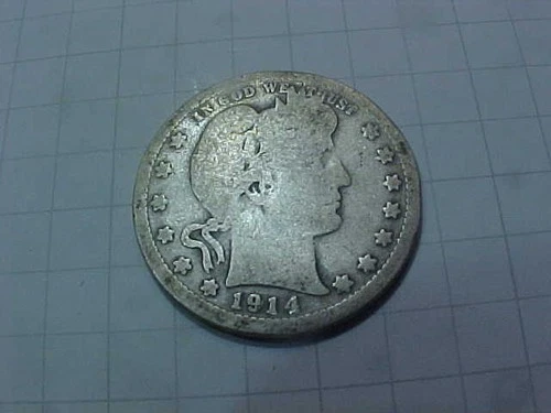 1914-P Barber Quarter — photo from another recent sale