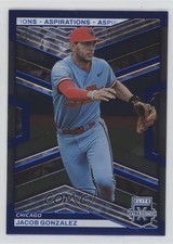 2023 Panini Elite Extra Edition Blue Aspirations 261/349 Jacob Gonzalez #4 0u66
