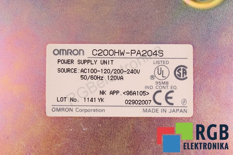 C200HW-PA204S OMRON - Reconditionné - Garantie 24 mois
