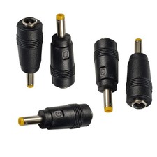 KOMITASUI DC Power Connector 5.5x2.1mm Female Jack to 4.0x1.7mm Male Black