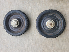2 Vtg Pedal Tractor Coaster Wagon Wheels W/Hubcaps  Bearnings 2 Pairs Available