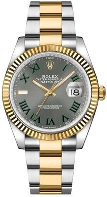 Rolex Datejust 36mm 126233-0036 Two-Tone Gold/Steel Grey Wimbledon Dial Watch