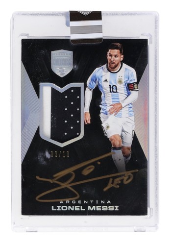 2018 Eminence Lionel Messi 2C Worn Argentina Patch Gold Pen Auto /10 Sealed