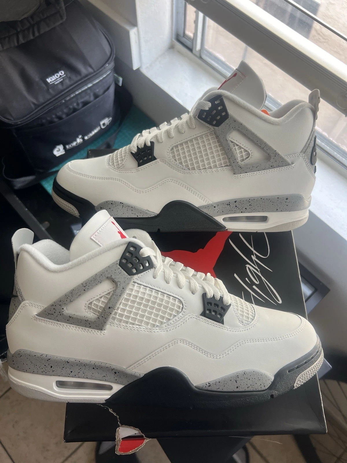 Jordan 4 Retro Bianco Cemento 2025 Taglia 12
