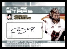 2009-10 ITG Between the Pipes Future Stars Autograph #A-MJ  Martin Jones
