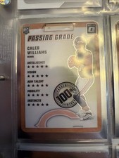 2024 Donruss Optic Football Caleb Williams Passing Grade #1 RC Rookie Insert 🔥