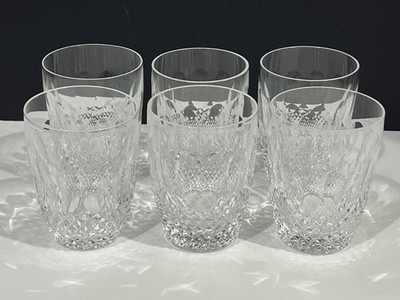 6 PERFECT WATERFORD CRYSTAL COLLEEN 5 OUNCE FLAT TUMBLERS   3 5/8'' X 2 1/2''