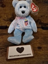 Ty Beanie Baby Eggs 2 Easter Bear with Tags Soft Plush Toy Retired Collectible