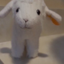 Steiff Friends White Sheep Plush Vintage 1988 w/ Tags MPN 071072 Small Easter