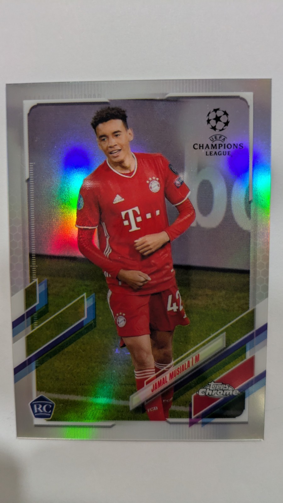 2020-21 Topps Chrome UCL - Jamal Musiala #81 Refractor (RC)