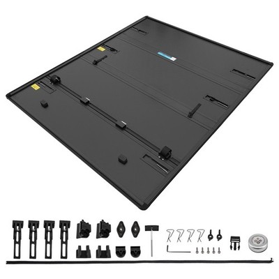 5.7/5.8ft Hard Solid 4-Fold Tonneau Cover for Ram 1500 2009-26 W/LED Lamp