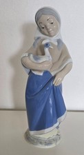 Porzellan Figur  Rex Valencia Mädchen mit Ga...