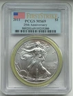 2011 Silver Eagle First Strike 25th Anniversary - PCGS MS69
