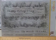 Simon Says: Slimline Florals with coordinating dies; photopolymer; 6 x 8; NEW