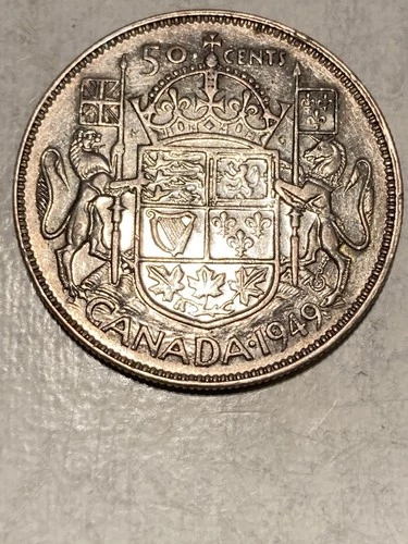 1949 Canada 50 Cents — photo from the most recent tracked eBay sale