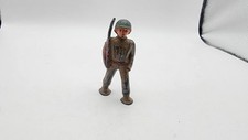 Vintage Manoil Soldier. Marching. Pod Foot. 2.75" tall 6