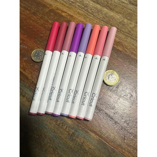 Cricut Fine Point Pen Set 0.4 Tip 8 Pack Pink Red Purple Colors New No Box